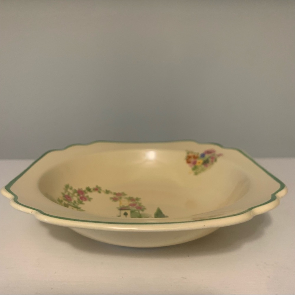 Homer Laughlin English Garden Fruit/Dessert Bowl 5.25” Made in USA Century Shape - Picture 2 of 6